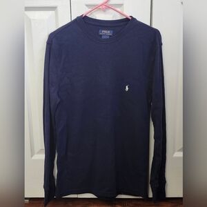 Polo Ralph Lauren Long Sleeve Shirt, Cotton, Medium, Blue